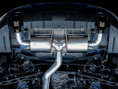 AWE Tuning AWE Subaru BRZ/ Toyota GR86/ Toyota 86 Touring Edition Cat-Back Exhaust- Diamond Black Tips 3015-33486 3015-33486 Photo - Mounted