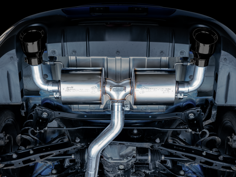 AWE Tuning AWE Subaru BRZ/ Toyota GR86/ Toyota 86 Touring Edition Cat-Back Exhaust- Diamond Black Tips 3015-33486 3015-33486 Photo - Mounted