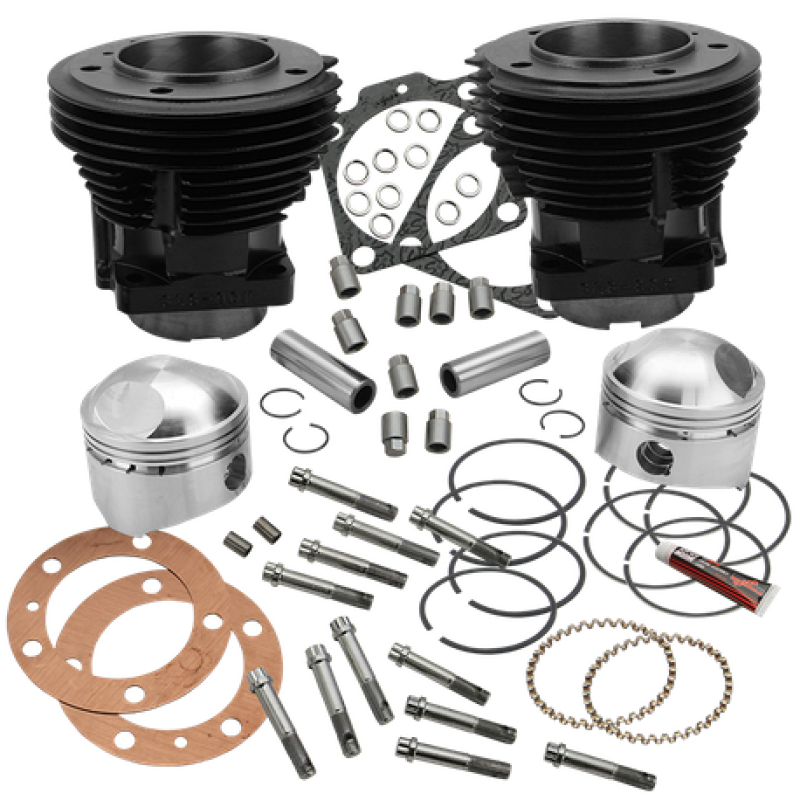 S&S Cycle 66-84 BT 80in 3-1/2in Bore Cylinder and High Compression Piston Kit 91-9023