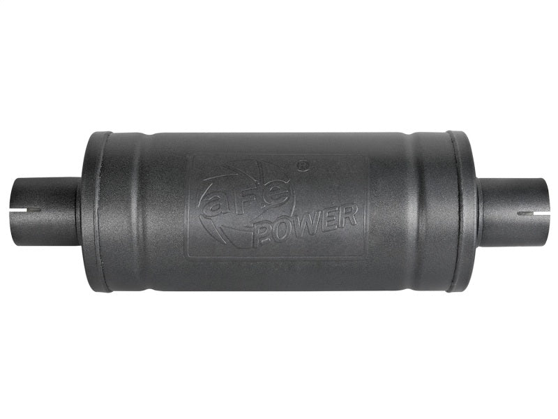 aFe MACH Force-Xp 409 Stainless Steel Muffler w/ High-Temp Black finish 49M00007-B Photo - Unmounted