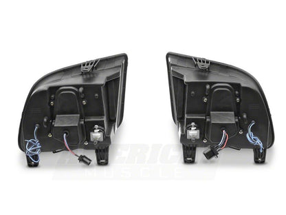 Raxiom 05-09 Ford Mustang Excluding GT500 LED Halo Projector Headlights- Chrome Housing (Clear Lens) 49006 49006 Photo - Close Up