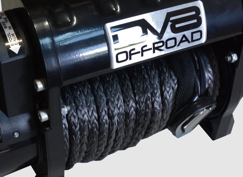 DV8 Offroad 12000 LB Winch w/ Synthetic Line & Wireless Remote - Black WB12SR WB12SR Photo - Close Up