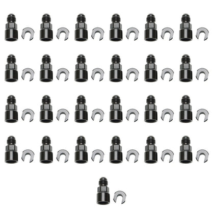 Russell Performance -6 AN Male to 3/8in SAE Quick-Disc Female EFI Adapter Fitting(Bulk Qty 25)-Black 644127 644127 Photo - Primary