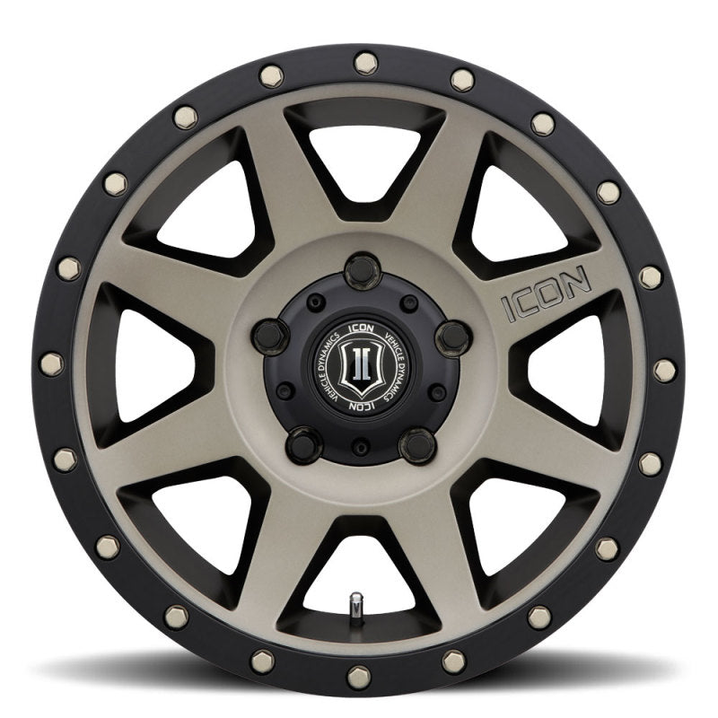 ICON Rebound 18x9 5x150 25mm Offset 6in BS 110.1mm Bore Bronze Wheel 1818905560BR 1818905560BR Photo - Close Up