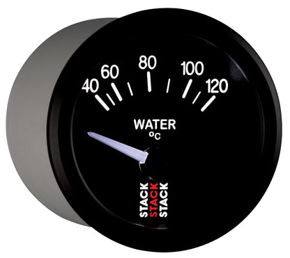 Autometer 52mm Stack Instruments 40-120 Degree C Electric Water Temperature Gauge - Black ST3207 ST3207 User 6