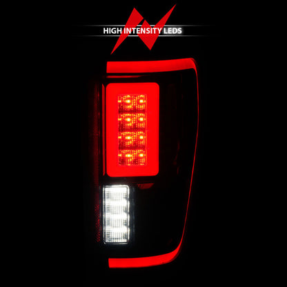ANZO 21-23 Ford F-150 LED Taillights Seq. Signal w/BLIS Cover - Black Smoke 311474 311474 User 5