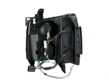 Anzo 2007-2013 Chevrolet Silverado 1500 Projector Headlights w/ Halo Black 111200 Photo - Unmounted