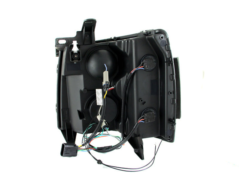 Anzo 2007-2013 Chevrolet Silverado 1500 Projector Headlights w/ Halo Black 111200 Photo - Unmounted