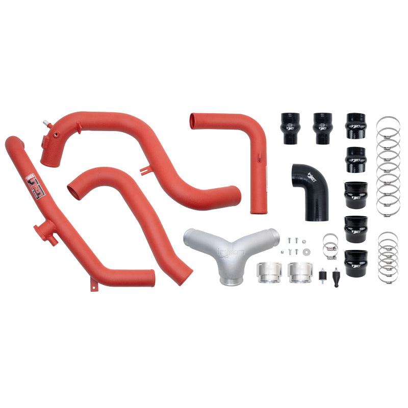 Injen 21-23 Ford Bronco 2.7L V6 (TT) EcoBoost SES Intercooler Pipes - Wrinkle Red SES9301ICPWR SES9301ICPWR Photo - out of package