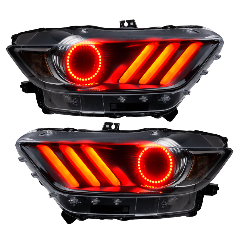 ORACLE Lighting Oracle 15-17 Ford Mustang V6/GT/Shelby DRL Upgrade w/ Halo Kit - ColorSHIFT w/ BC1 Controller 2267-335 2267-335 Photo - Unmounted