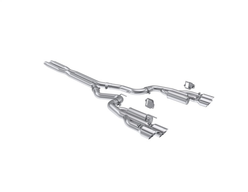 MBRP 2024+ Ford Mustang 5.0L T304 SS 3in Cat-Back Dual Split Exhaust w/ Quad Tips (Valve Delete) S7282304 S7282304 Photo - Primary