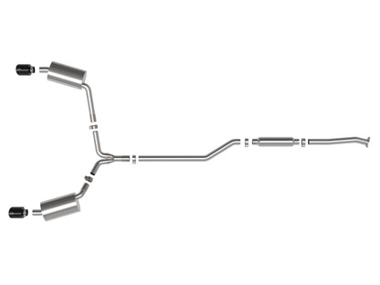 aFe 09-14 Acura TSX L4 2.4L Takeda 2-1/2in To 2-1/4in 304 SS Cat-Back Exhaust System w/ Black Tip 49-36629-B 49-36629-B Photo - Unmounted