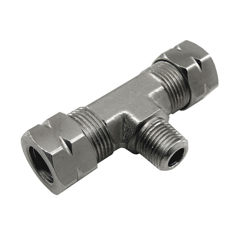 Nitrous Express 3/8 Compression x 1/8 Male NPT Branch T 16096 16096 Photo - Primary