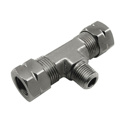 Nitrous Express 3/8 Compression x 1/8 Male NPT Branch T 16096 16096 Photo - Primary