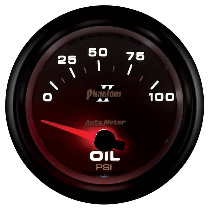 Autometer Gauge, Oil Pressure, 2 5/8", 100Psi, Electric, Phantom II 7827 User 4