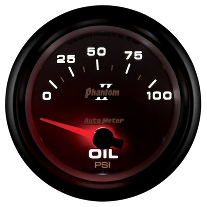 Autometer Gauge, Oil Pressure, 2 5/8", 100Psi, Electric, Phantom II 7827 User 4