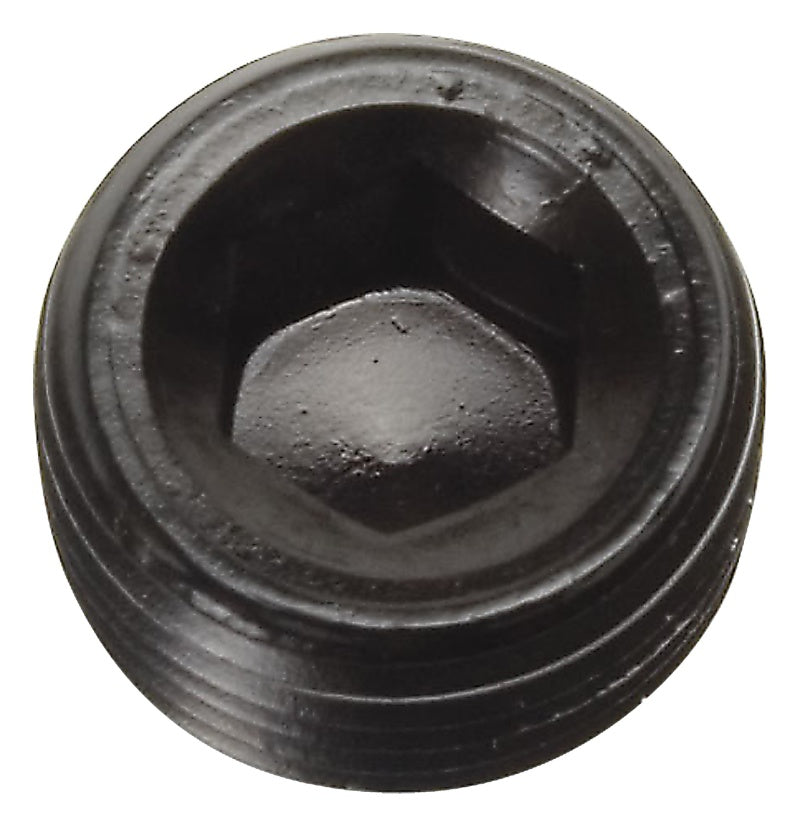 Russell 1/4" Aluminum Allen Socket Pipe Plugs (Black Finish) 662043 Photo - Primary