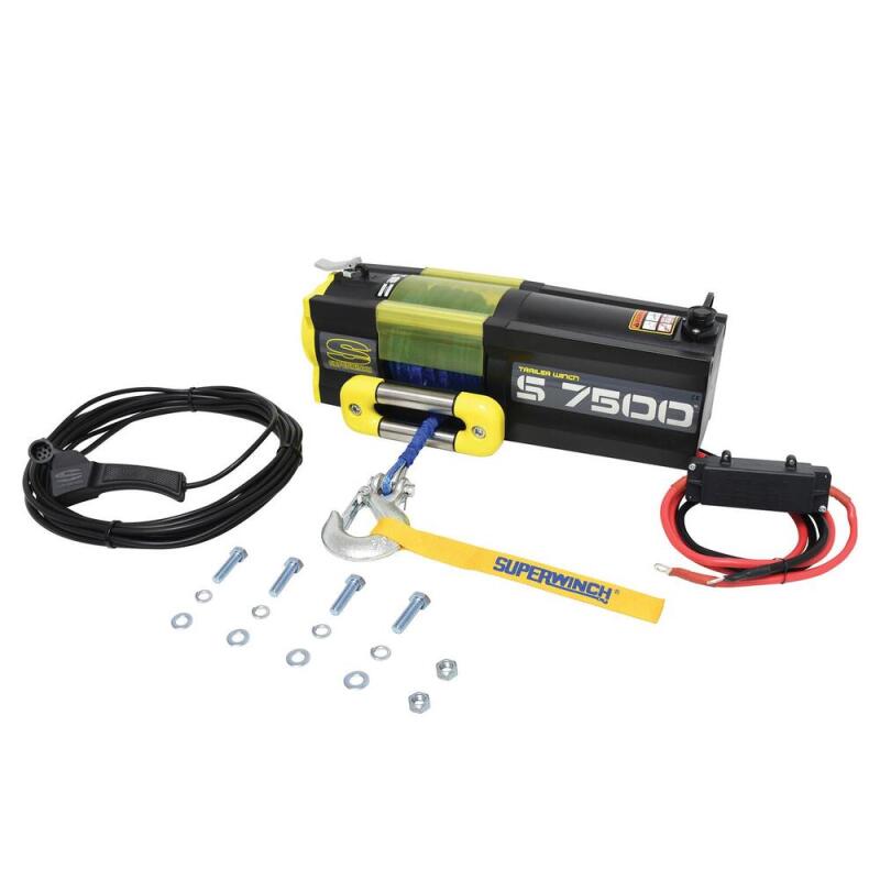 Superwinch 7500 LBS 12 VDC 5/16in x 54ft Synthetic Rope S7500 Winch 1475201 1475201 Photo - Close Up