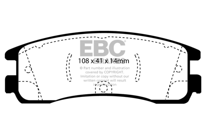 EBC Disc Brake Pad Set DP41122R Photo - Primary