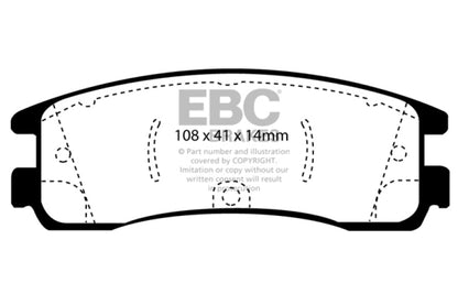 EBC Disc Brake Pad Set DP41122R Photo - Primary