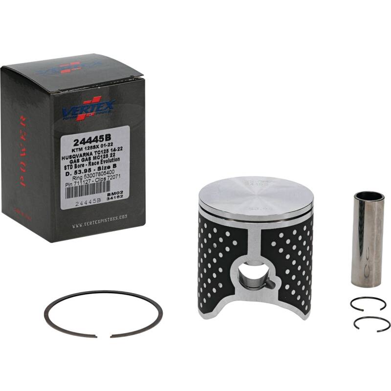 Vertex Pistons Vertex Piston 01-24 KTM 125 SX 125cc Cast Race Evolution Piston Kit 24445B 24445B Photo - Primary