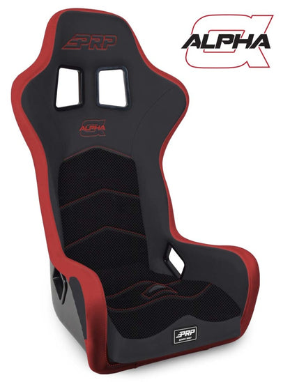 PRP Seats PRP Alpha Composite Seat- Black/Red A3901-204 A3901-204 Photo - Primary