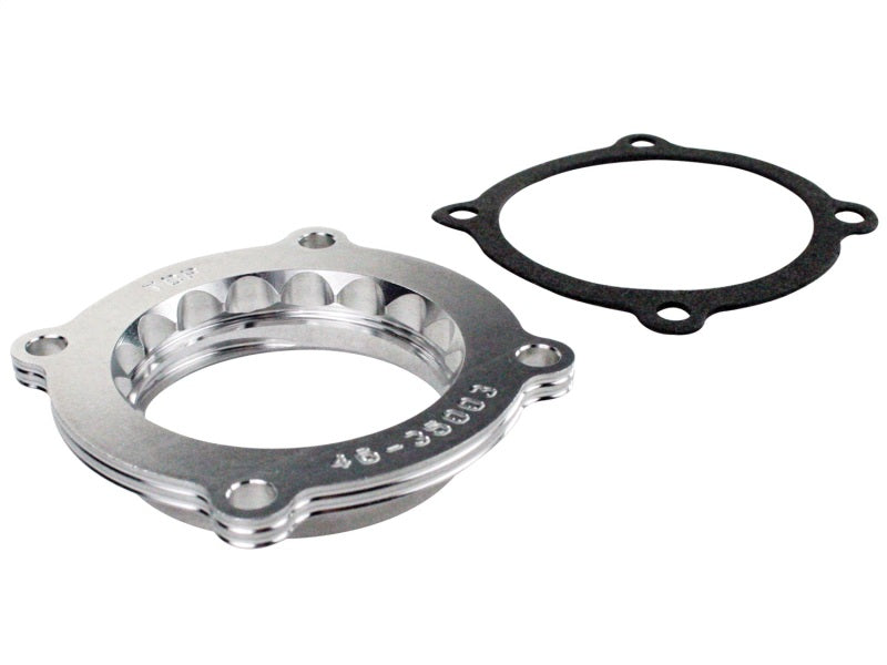 aFe Silver Bullet Throttle Body Spacer: Jeep Wrangler (JK) 12-17 V6-3.6L ( 46-35003 Photo - Unmounted