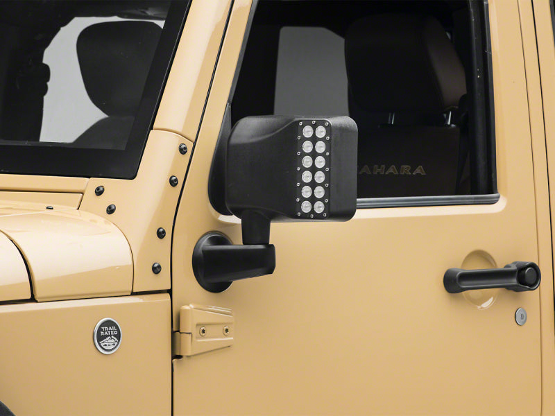 Raxiom 07-18 Jeep Wrangler JK Off-Road LED Manual Mirrors w/ Turn Signals J116869 J116869 Photo - Primary