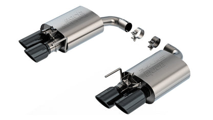 Borla 2024 Ford Mustang GT 5.0L V8 w/ Active Exhaust S-Type Axle-Back Exhaust System - Black Chrome 11985BC 11985BC Photo - Primary