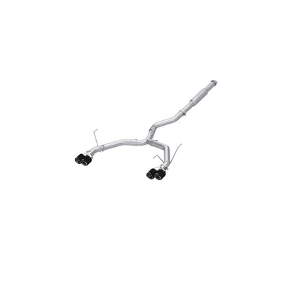 MBRP 2022+ Subaru WRX 3in Cat-Back Dual Split Rear Quad Carbon Fiber Tips Race Profile Exhaust S48083CF S48083CF Photo - Primary