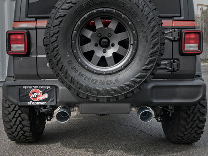 aFe Rebel Series 2-1/2" 409 Stainless Steel Cat-Back Exhaust System 49-48076-B Photo - Mounted