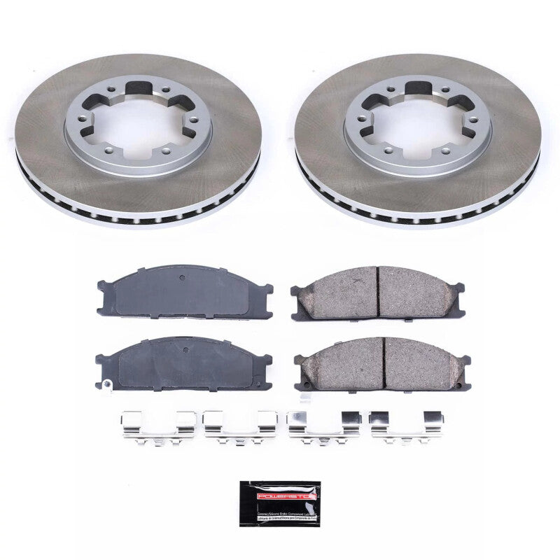 PowerStop Power Stop 87-95 Nissan Pathfinder Front Semi-Coated Rotor Kit SC4837 SC4837 Photo - Primary