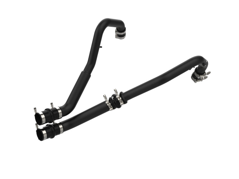 aFe Bladerunner Intercooler Hot Charge Pipe Black 2-2.5in 2021+ Ford F-150 V6-2.7L (tt) 46-20478-B 46-20478-B Photo - Unmounted
