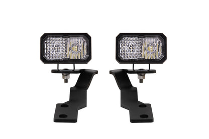 Diode Dynamics 16-21 Toyota Tacoma Stage Series 2in LED Ditch Light Kit Sport - White Combo DD6376 DD6376 Photo - Primary