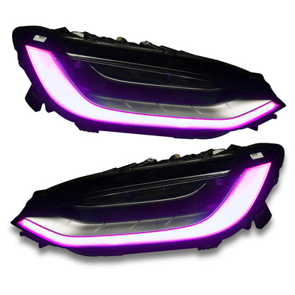 ORACLE Lighting 16-21 Tesla Model X Dynamic ColorSHIFT Headlight & Fog Light DRL Upgrade Kit 1467-332 1467-332 Photo - Unmounted