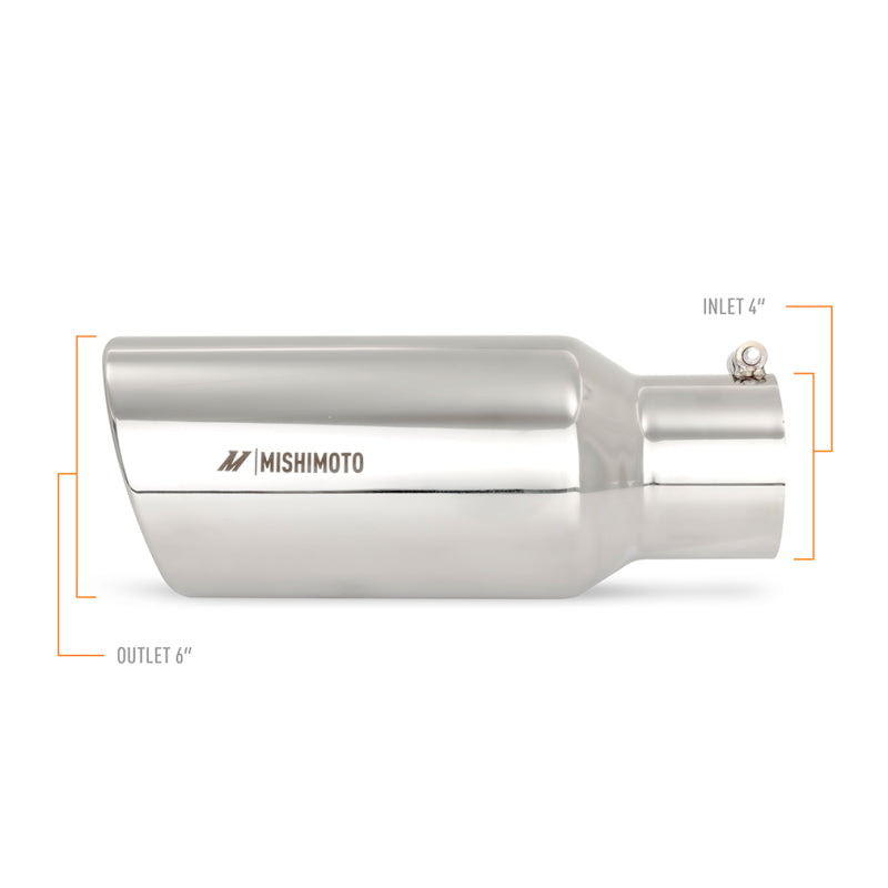 Mishimoto Universal Steel Muffler Tip 4in Inlet 6in Outlet Polished MMEXH-TIP-DSL46 MMEXH-TIP-DSL46 User 1
