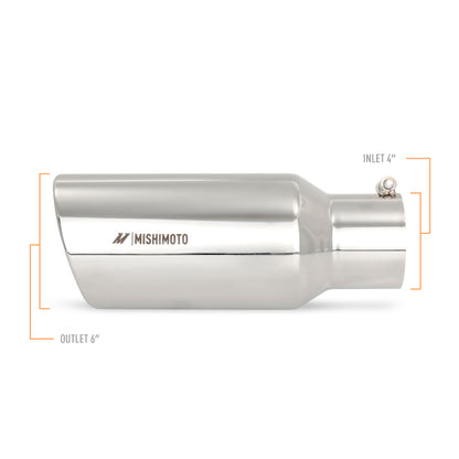 Mishimoto Universal Steel Muffler Tip 4in Inlet 6in Outlet Polished MMEXH-TIP-DSL46 MMEXH-TIP-DSL46 User 1