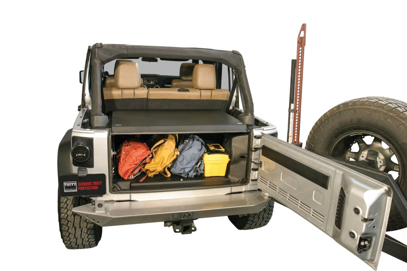 Tuffy Products Tuffy Jk 2011+ Deluxe Security Deck Enclosure- Black 326-01 326-01 Photo - Mounted