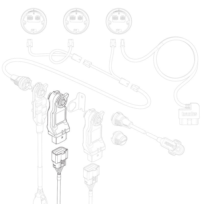 Banks Power iDash 1.8 DataMonster / Super Gauge 5 Ch Analog with Frequency Module System 66554 66554 Technical Drawing