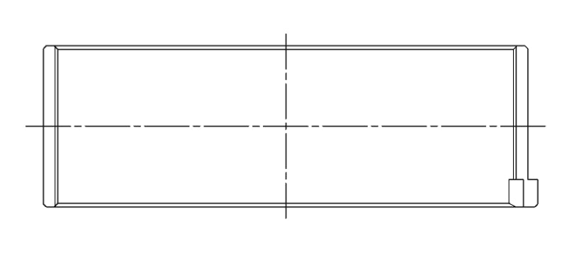 ACL Hyundai G4KF 2.0T 0.025 Oversized High Performance Rod Bearing Set 4B1293H-.025 4B1293H-.025 Technical Drawing