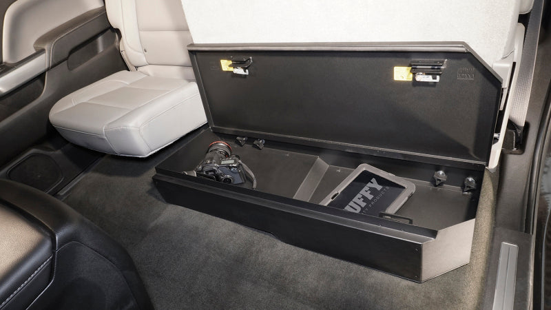 Tuffy Products Tuffy Underseat Lockbox 2/3 Length W/ Keyed Lock For Chevrolet Silverado & Gmc Sierra 340-01 340-01 Photo - Mounted