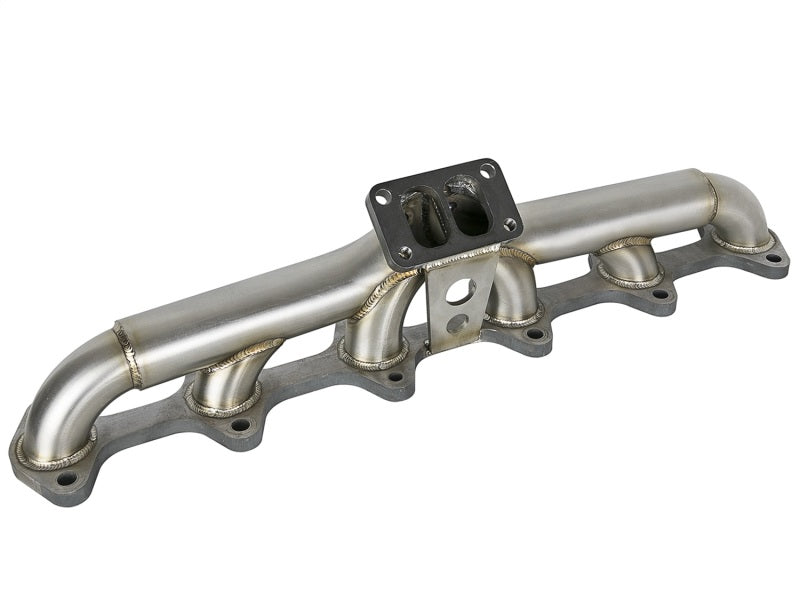 aFe Twisted Steel Header Turbo Manifold (T3) Dodge Diesel Trucks 98.5-02 L 48-32020 Photo - Unmounted