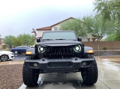ORACLE Lighting Oracle Oculus Bi-LED Projector Headlights for Jeep JL/Gladiator JT - Matte Black - 5500K 5839-504 5839-504 Photo - lifestyle view