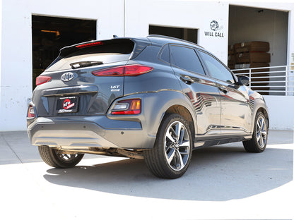aFe Takeda 2-1/2in 304 SS Axle-Back Exhaust 18-21 Hyundai Kona L4 1.6L (t) 49-37017 49-37017 Photo - Mounted