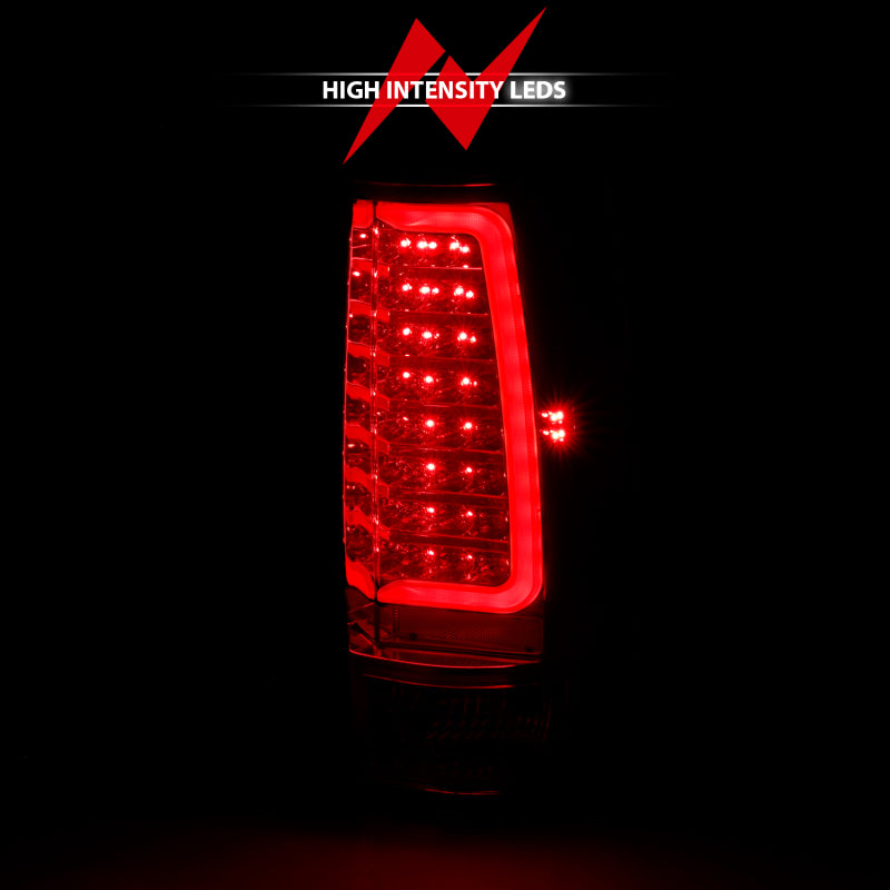 ANZO 2007-2014 Chevy Tahoe LED Taillight Plank Style Chrome With Red/Clear Lens 311323 311323 Photo - Unmounted