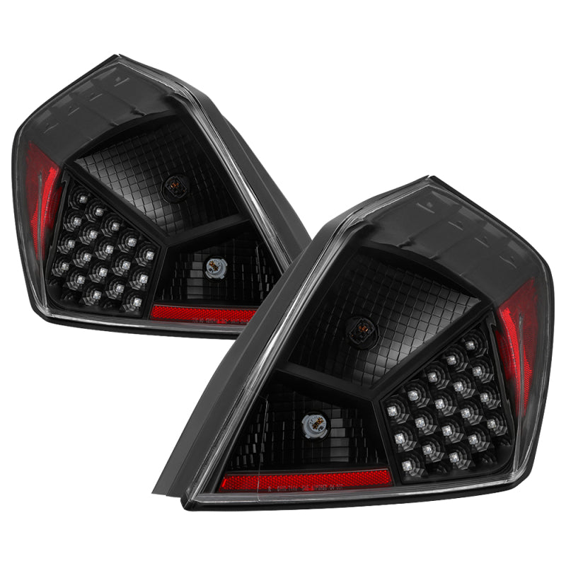 SPYDER xTune Nissan Altima 07-12 Sedan LED Tail Lights - Black ALT-JH-NA07-4D-LED-BK 9039492 9039492 Photo - Primary