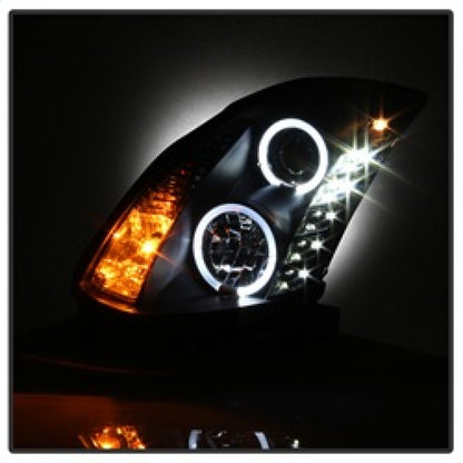 Spyder Infiniti G35 03-07 2DR Projector Halogen - LED Halo DRL Blk High H4 PRO-YD-IG35032D-DRL-BK 5011060 5011060 Photo - Unmounted