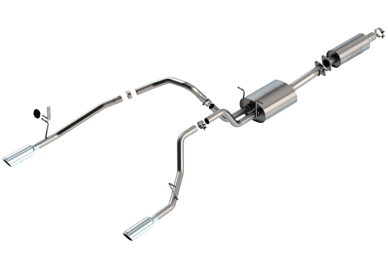 Borla 19-22 RAM 1500 3.6L V6 4DR 140.5/144.6/153.5 Wheel Base 2.25in S-Type Cat-Back Exhaust 140852 140852 Photo - Primary