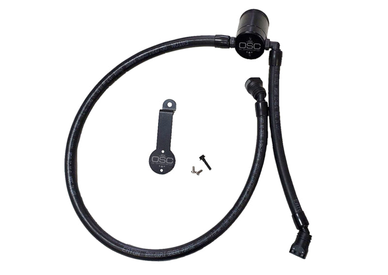 J&L 18-22 Jeep Wrangler JL 3.6L Driver Side Oil Separator 3.0 - Black Anodized 3069D-B 3069D-B Photo - Primary