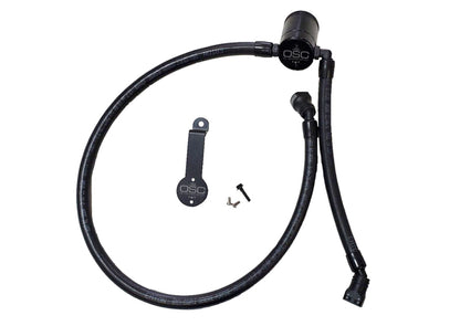 J&L 18-22 Jeep Wrangler JL 3.6L Driver Side Oil Separator 3.0 - Black Anodized 3069D-B 3069D-B Photo - Primary